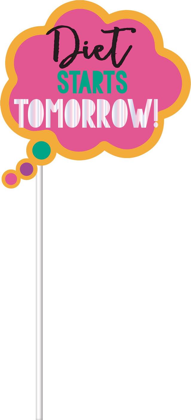 Young & Fab Photo Booth Kit, 14-pcs Front_Flat