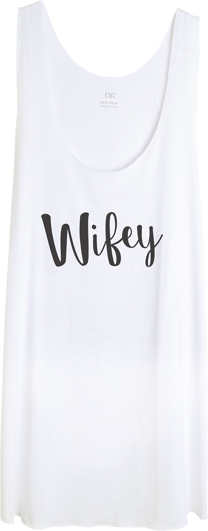 Wifey Tank Top Front_Flat