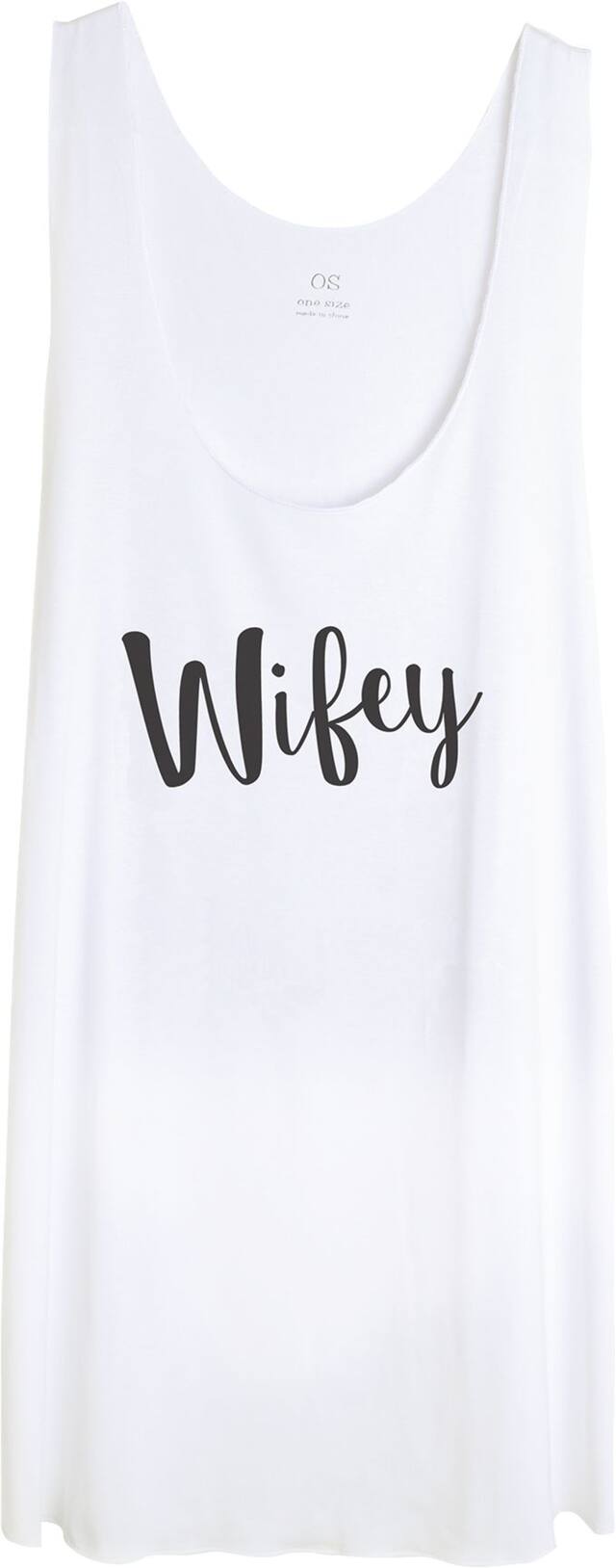 Wifey Tank Top Front_Flat