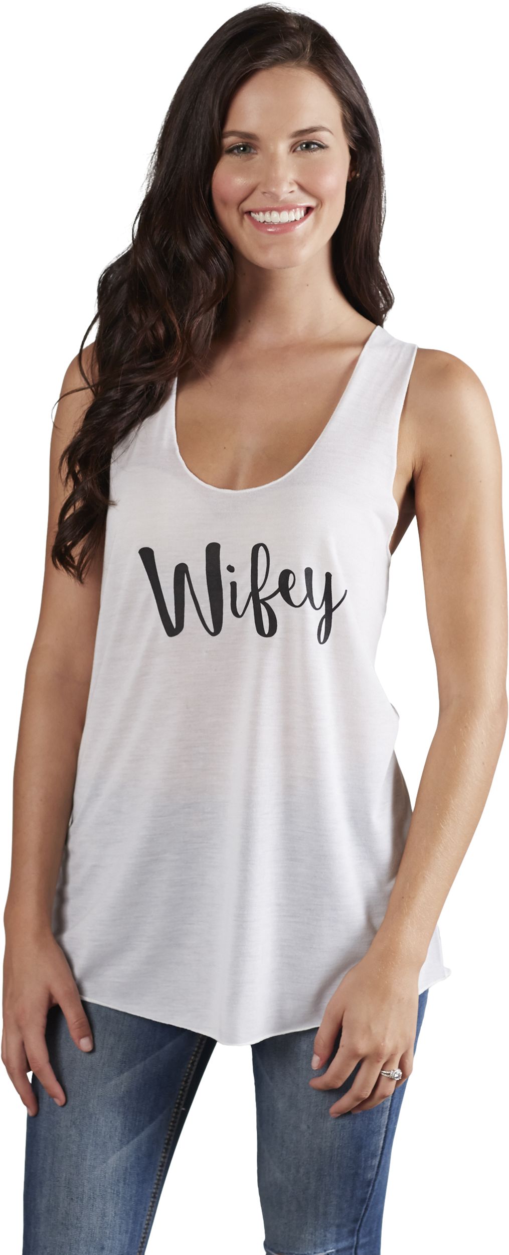 Wifey Tank Top Front_Flat