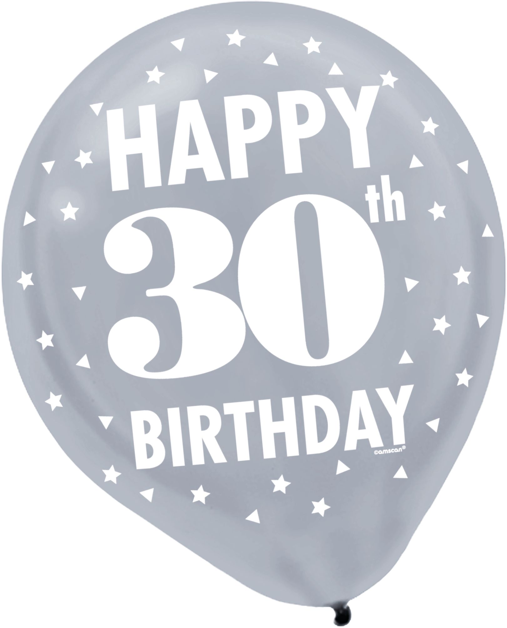 Here's to 30 Birthday Balloons, 15-pk Front_Flat