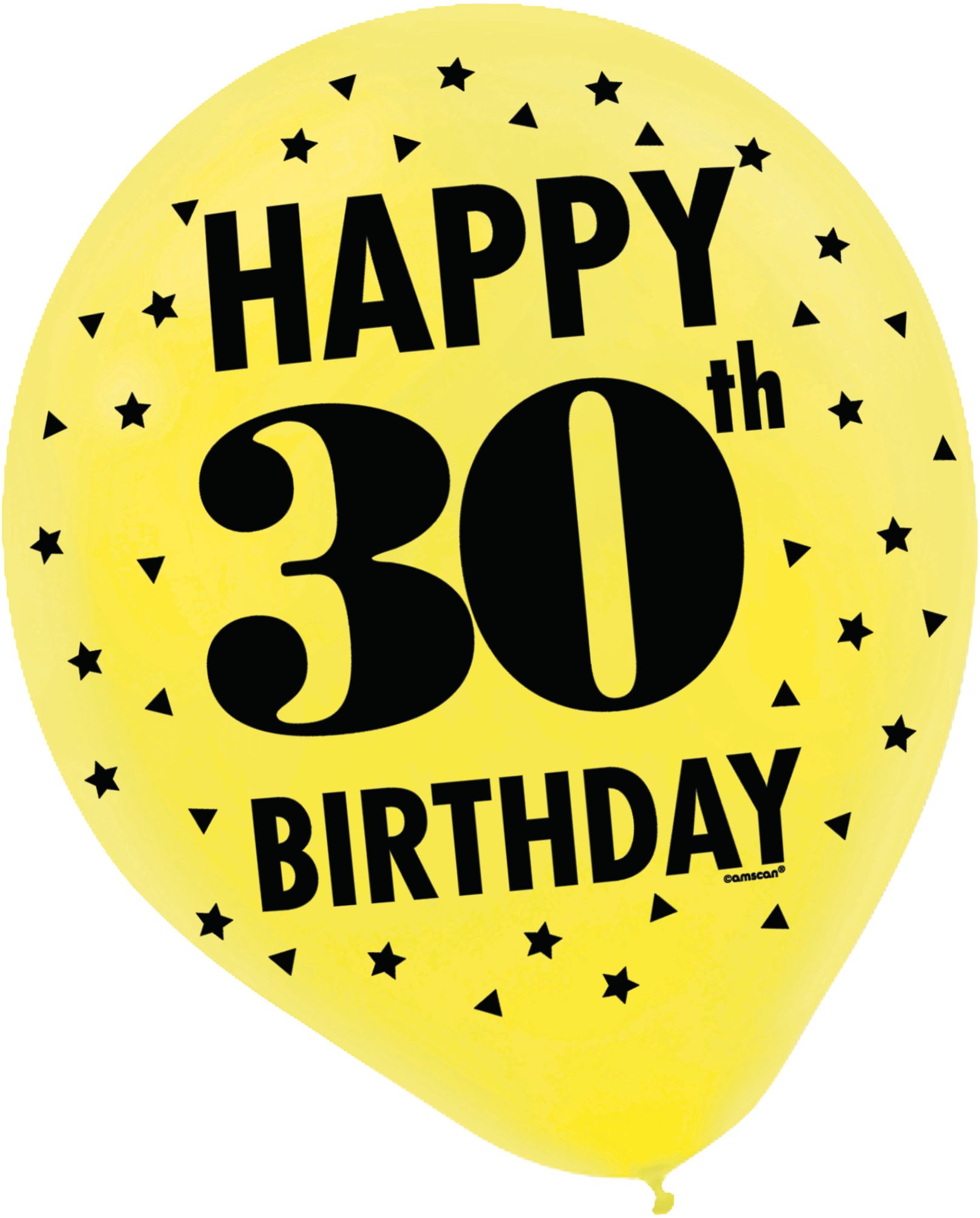 Here's to 30 Birthday Balloons, 15-pk Front_Flat