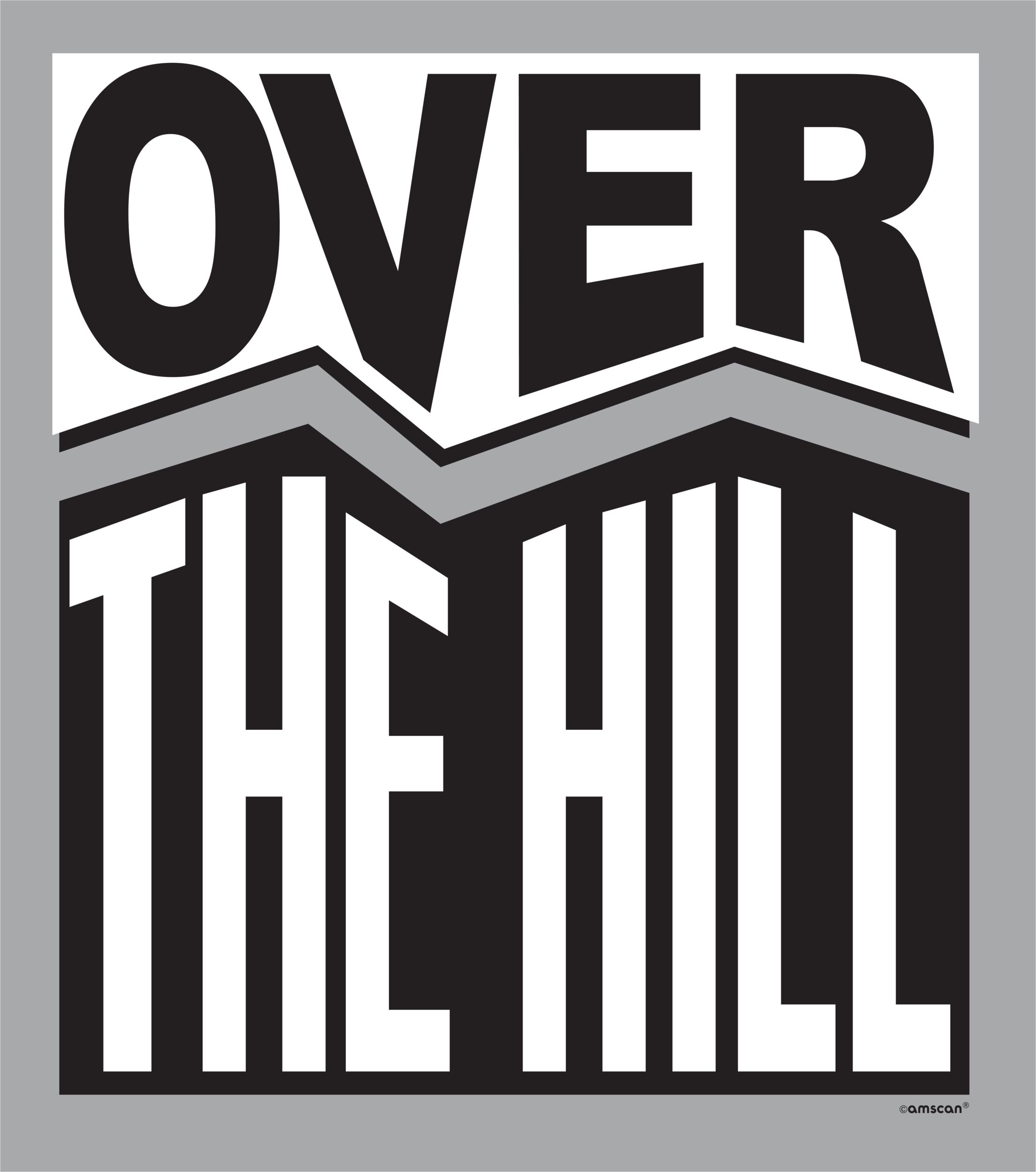 Over the Hill Vinyl Cutouts, 16-pc Front_Flat