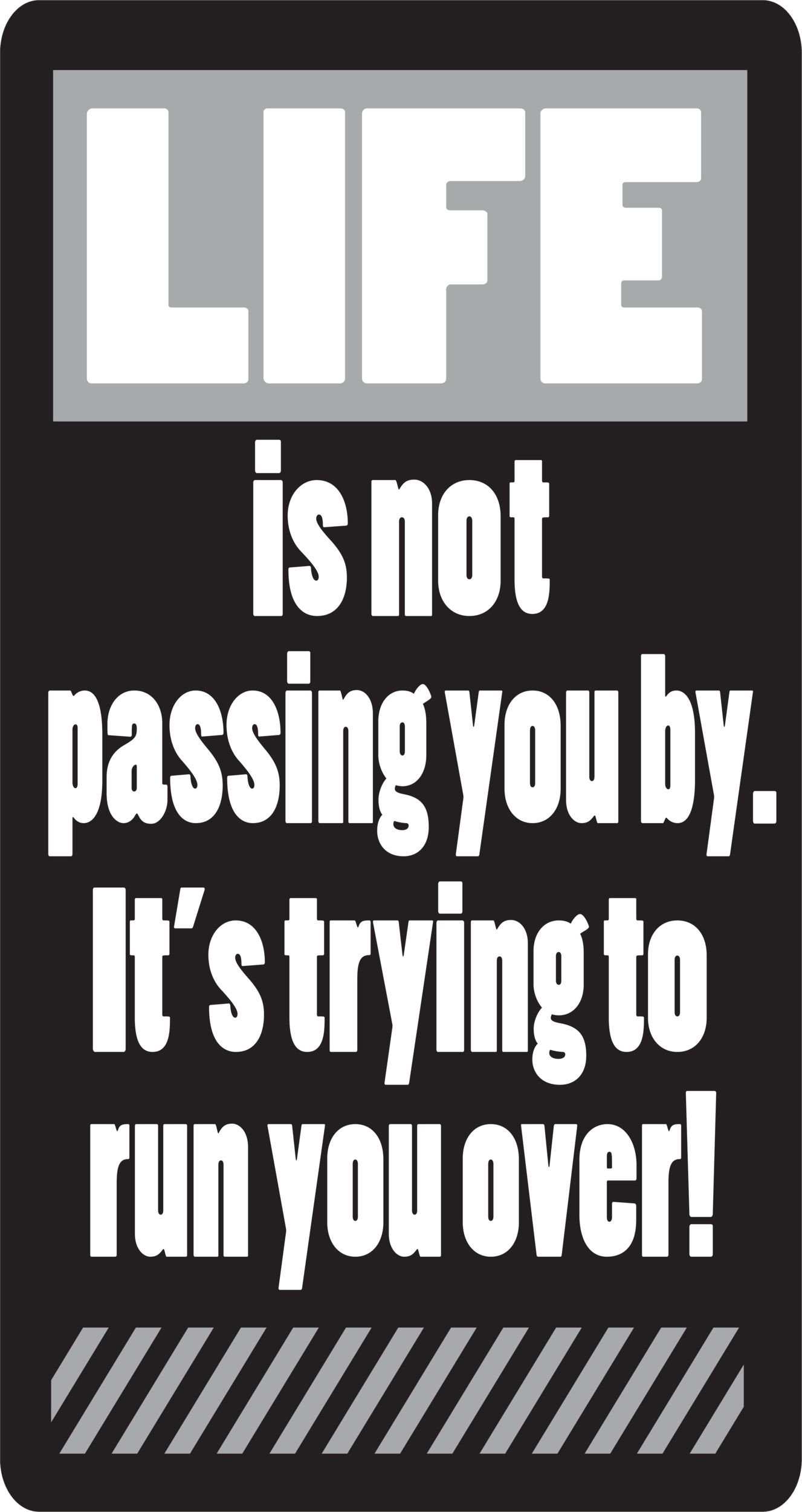 Over the Hill Vinyl Cutouts, 16-pc Front_Flat