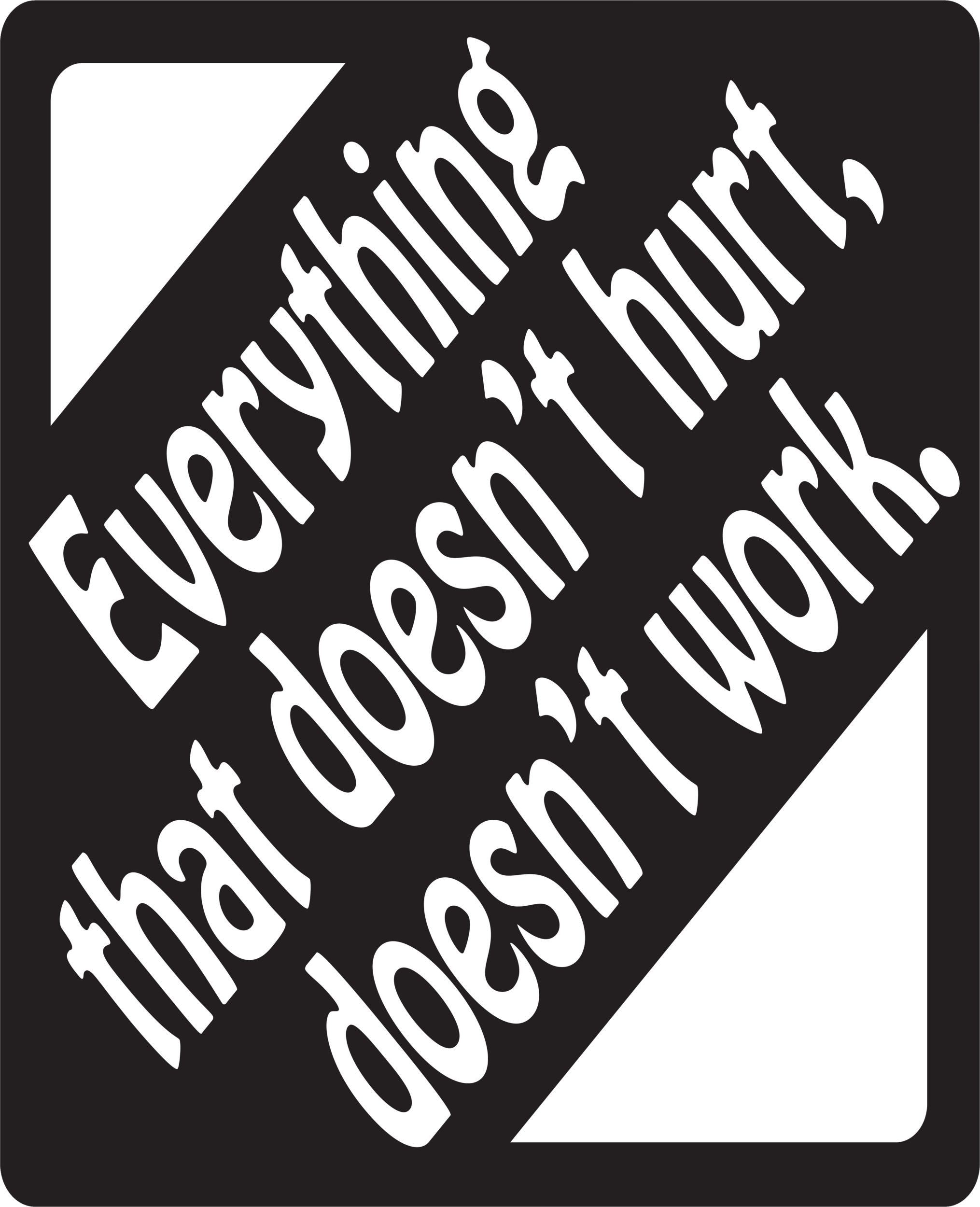 Over the Hill Vinyl Cutouts, 16-pc Front_Flat