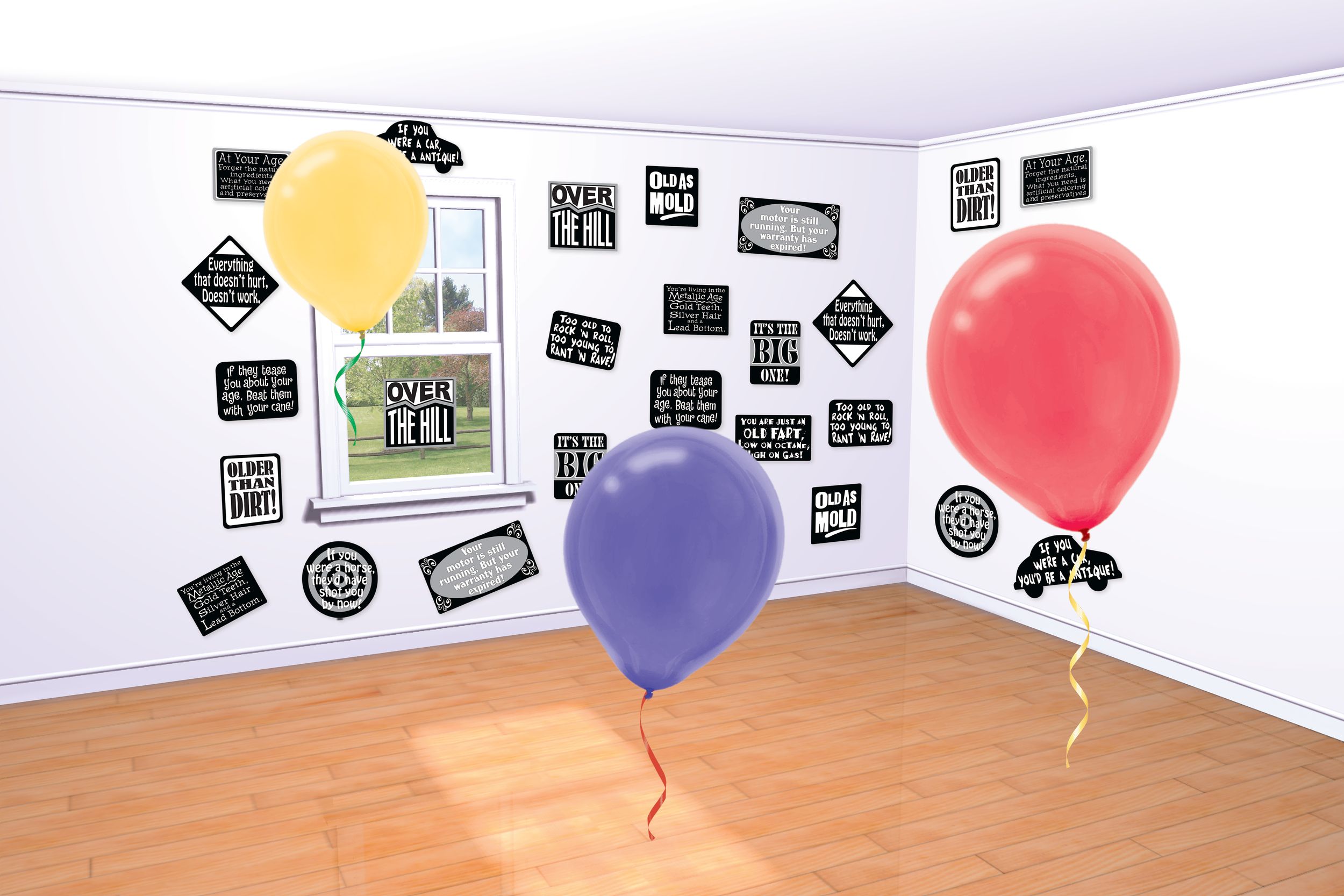 Over the Hill Vinyl Cutouts, 16-pc Composite_or_Mixed