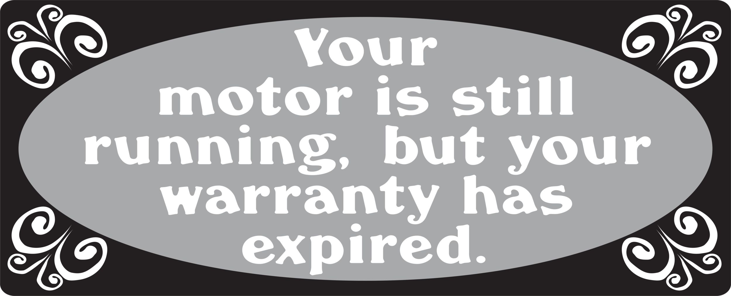 Over the Hill Vinyl Cutouts, 16-pc Front_Flat