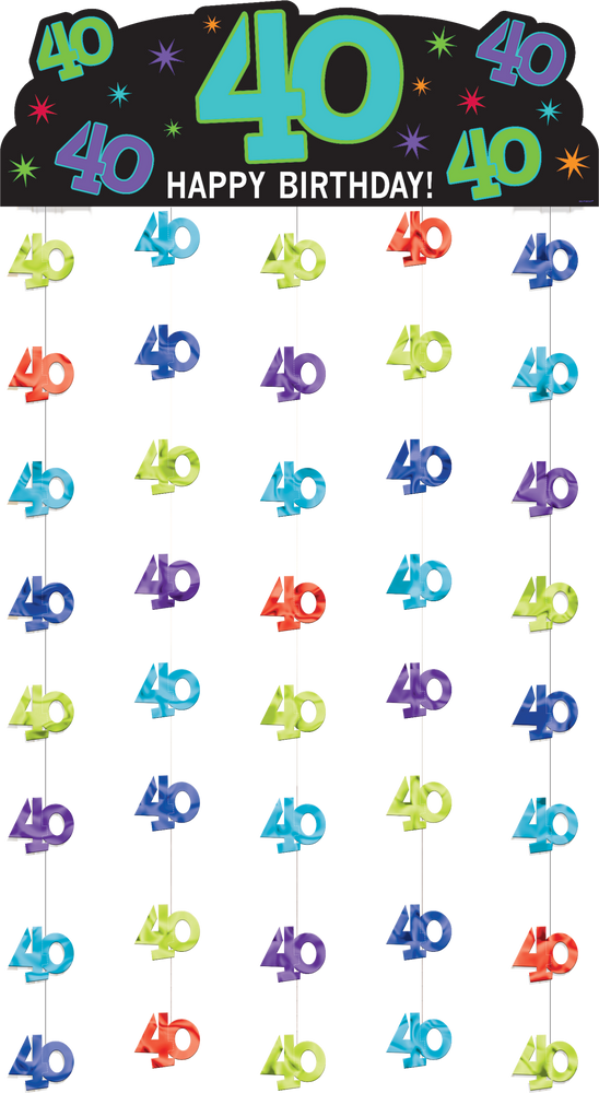 The Party Continues 40th Birthday Doorway Curtain Canadian Tire