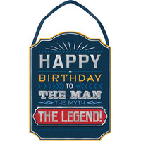 Affiche Joyeux anniversaire Vintage pour lui Front_Flat