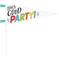 Over the Hill Pennant Flag Front_Flat