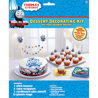 Thomas the Tank Engine Birthday Party Dessert Decorating Kit for 12 Front_Flat