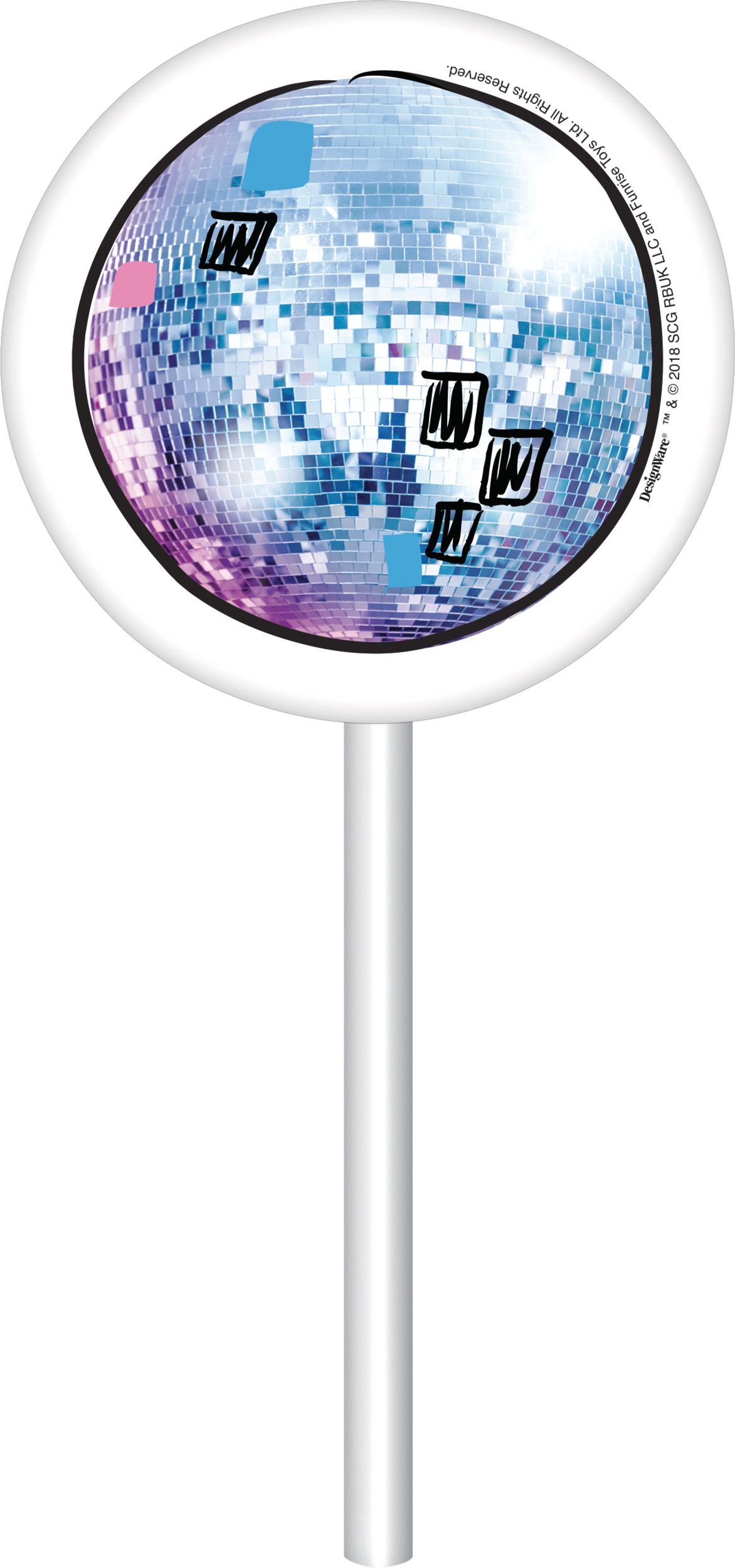 Rainbow Butterfly Unicorn Kitty Cake Toppers, 12-pc Front_Flat