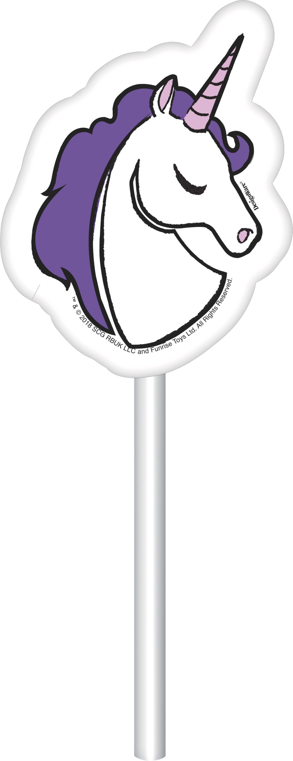 Rainbow Butterfly Unicorn Kitty Cake Toppers, 12-pc Front_Flat