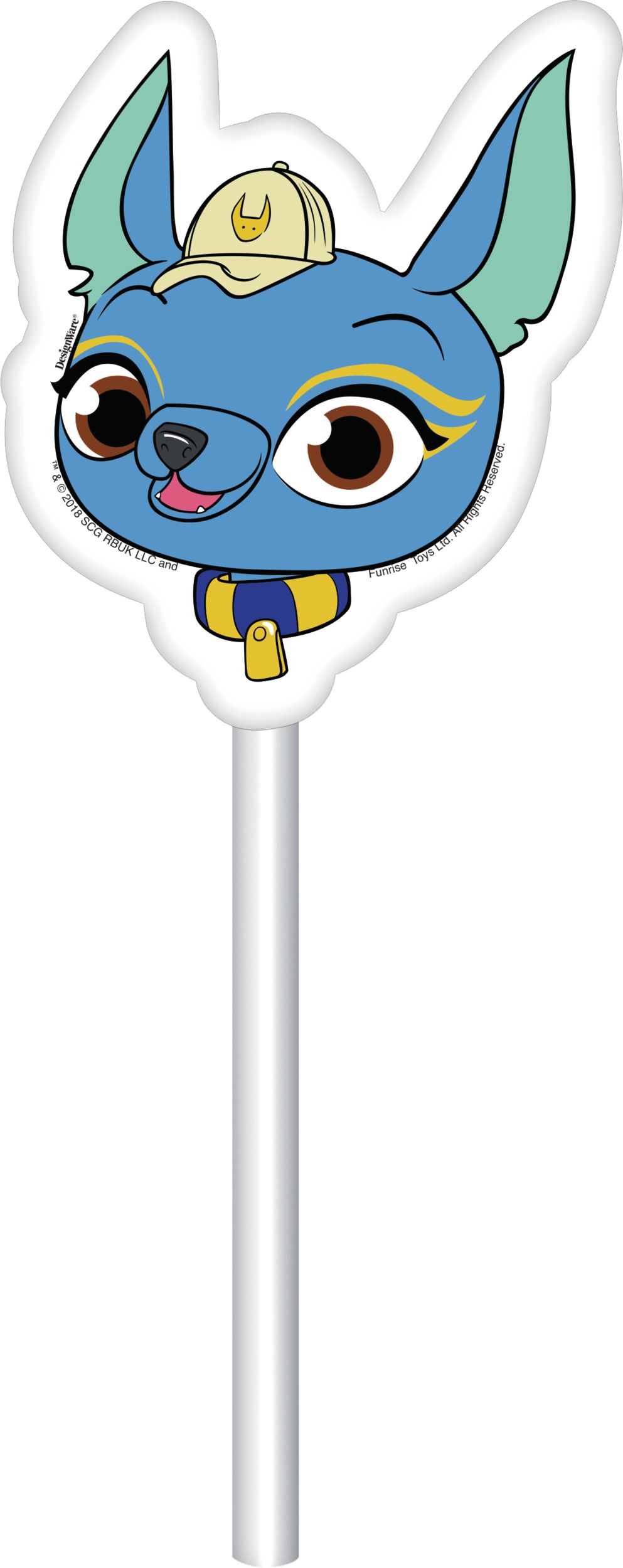 Rainbow Butterfly Unicorn Kitty Cake Toppers, 12-pc Front_Flat