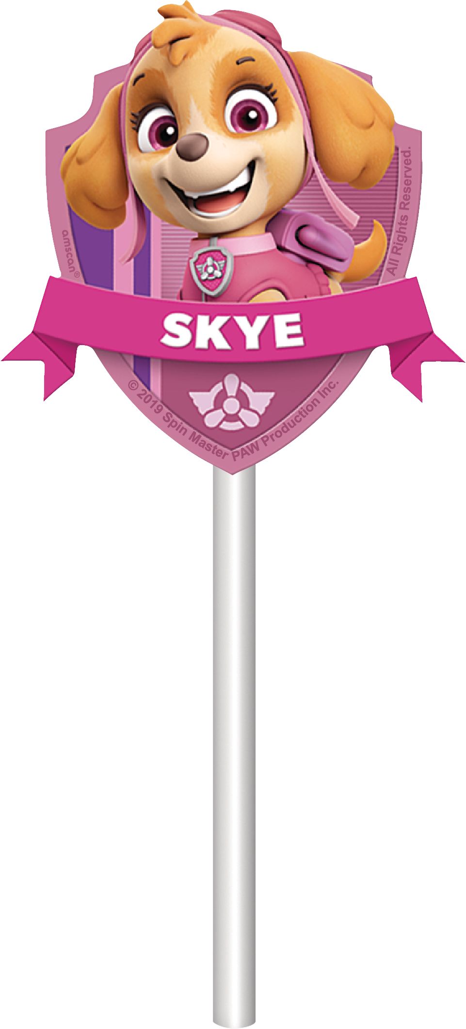 Nickelodeon PAW Patrol Chase/Marshall/Rocky/Skye Cake Treat Toppers, Multi-Coloured, 12-in, 6-pk, for Birthday Party Front_Flat