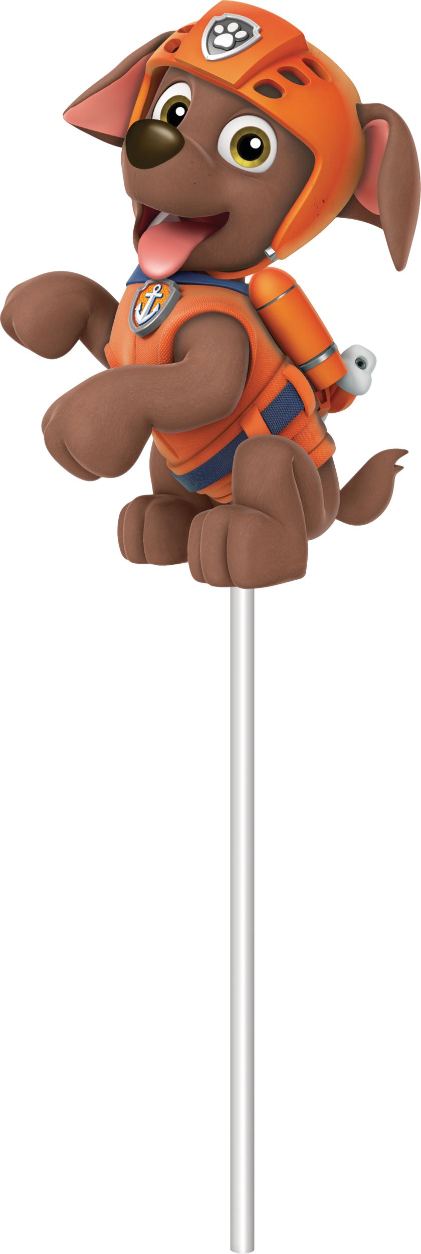 Nickelodeon PAW Patrol Chase/Marshall/Rocky/Skye Cake Treat Toppers, Multi-Coloured, 12-in, 6-pk, for Birthday Party Front_Flat