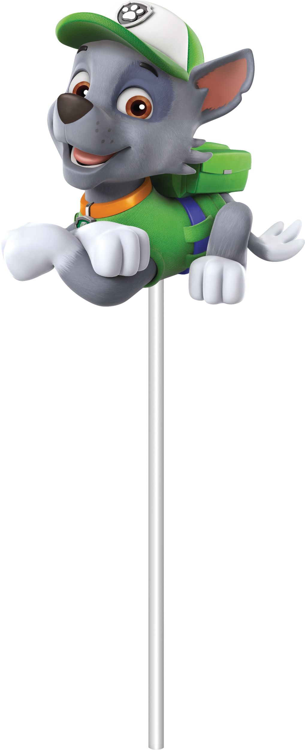 Nickelodeon PAW Patrol Chase/Marshall/Rocky/Skye Cake Treat Toppers, Multi-Coloured, 12-in, 6-pk, for Birthday Party Front_Flat