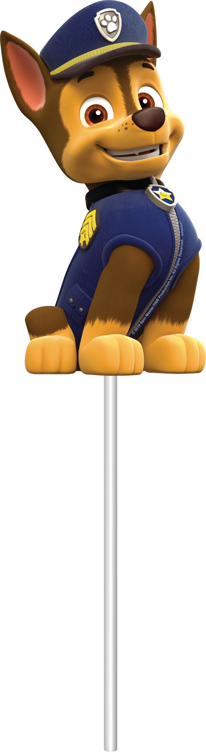 Nickelodeon PAW Patrol Chase/Marshall/Rocky/Skye Cake Treat Toppers, Multi-Coloured, 12-in, 6-pk, for Birthday Party Front_Flat