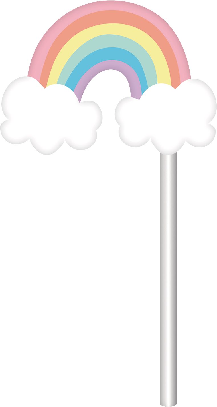 Unicorn Party Dessert Decorating Kit features Rainbows and Unicorns, 11-pc Front_Flat