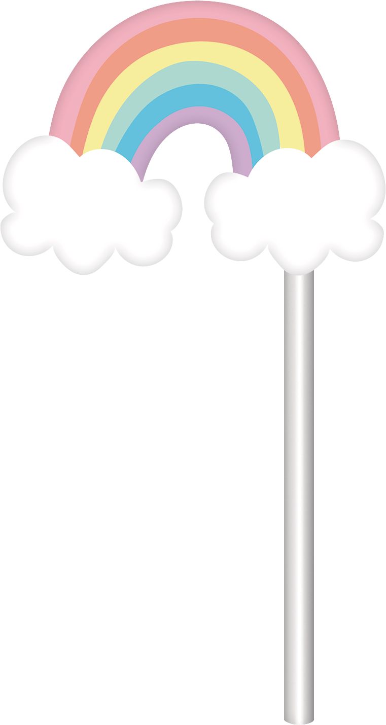 Unicorn Party Dessert Decorating Kit features Rainbows and Unicorns, 11-pc Front_Flat
