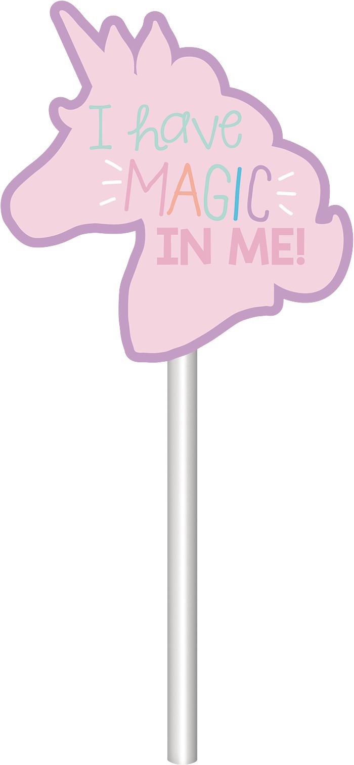 Unicorn Party Dessert Decorating Kit features Rainbows and Unicorns, 11-pc Front_Flat