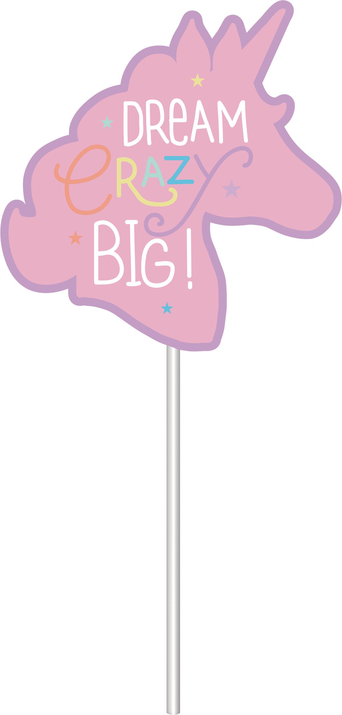 Unicorn Party Dessert Decorating Kit features Rainbows and Unicorns, 11-pc Front_Flat