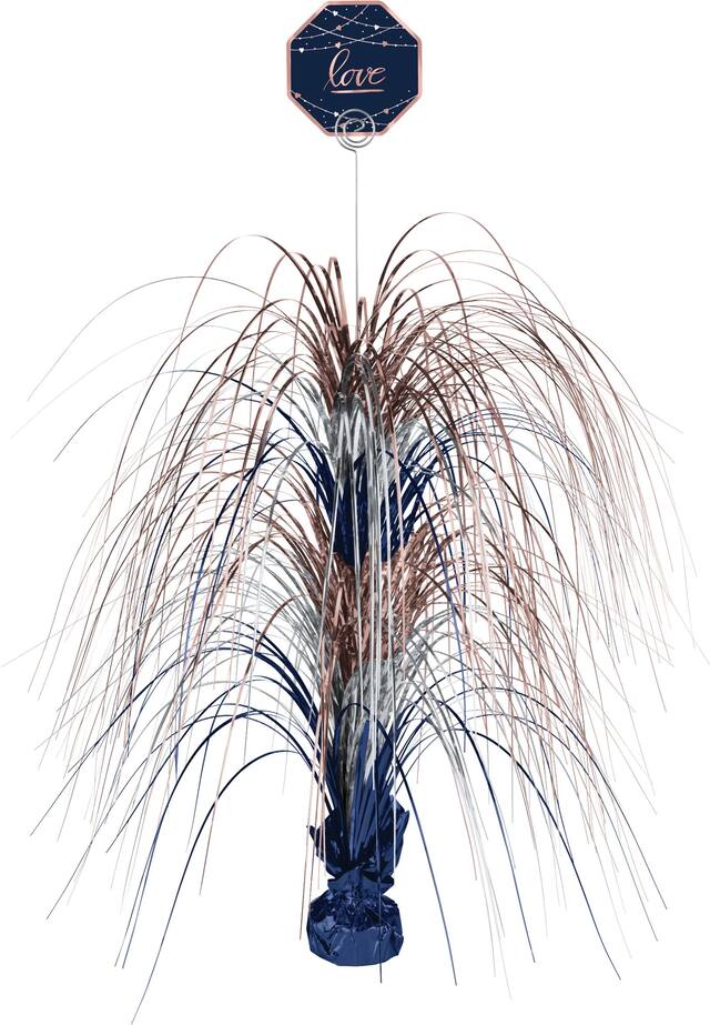 Centre de table Love, bleu marine Front_Flat