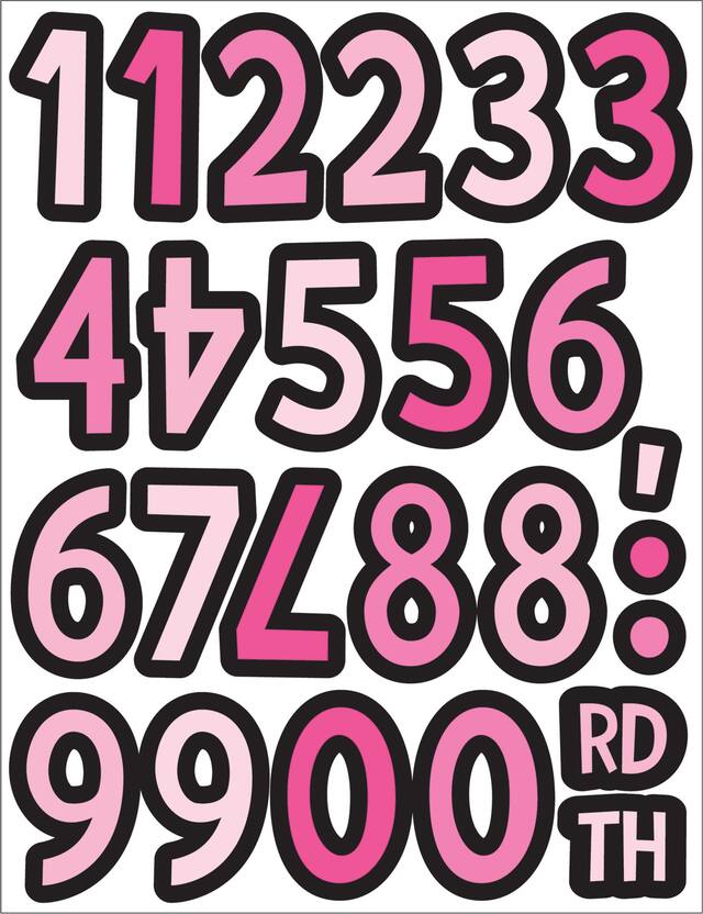 "It's a Girl" DIY Customizable Pennant Hanging Garland Banner Decoration, Pink, 60-in, for Baby Shower Front_Flat