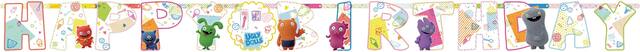 UglyDolls Birthday Party Banner Decoration Kit Front_Flat