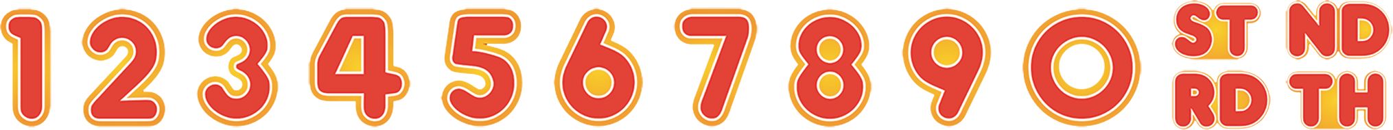 Sesame Street "Happy Birthday" Elmo & Cookie Monster DIY Customizable Hanging Garland Banner Decoration, Red/Yellow, 10.5-ft, for Birthday Party Front_Flat