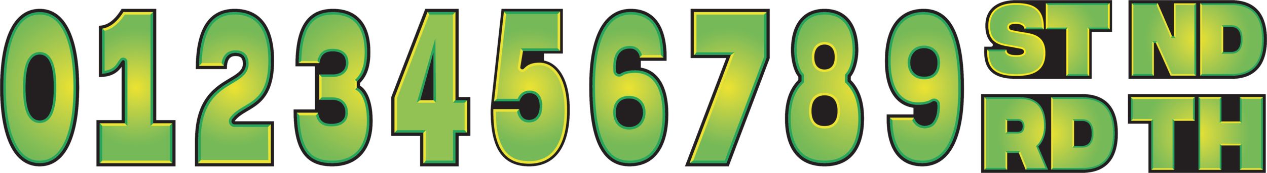 Rise of the Teenage Mutant Ninja Turtles Jumbo Add-An-Age Letter Birthday Party Banner, 10-ft Front_Flat