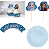 Nécessaire pour 24 petits gâteaux, La Reine des neiges 2, scintillant Composite_or_Mixed