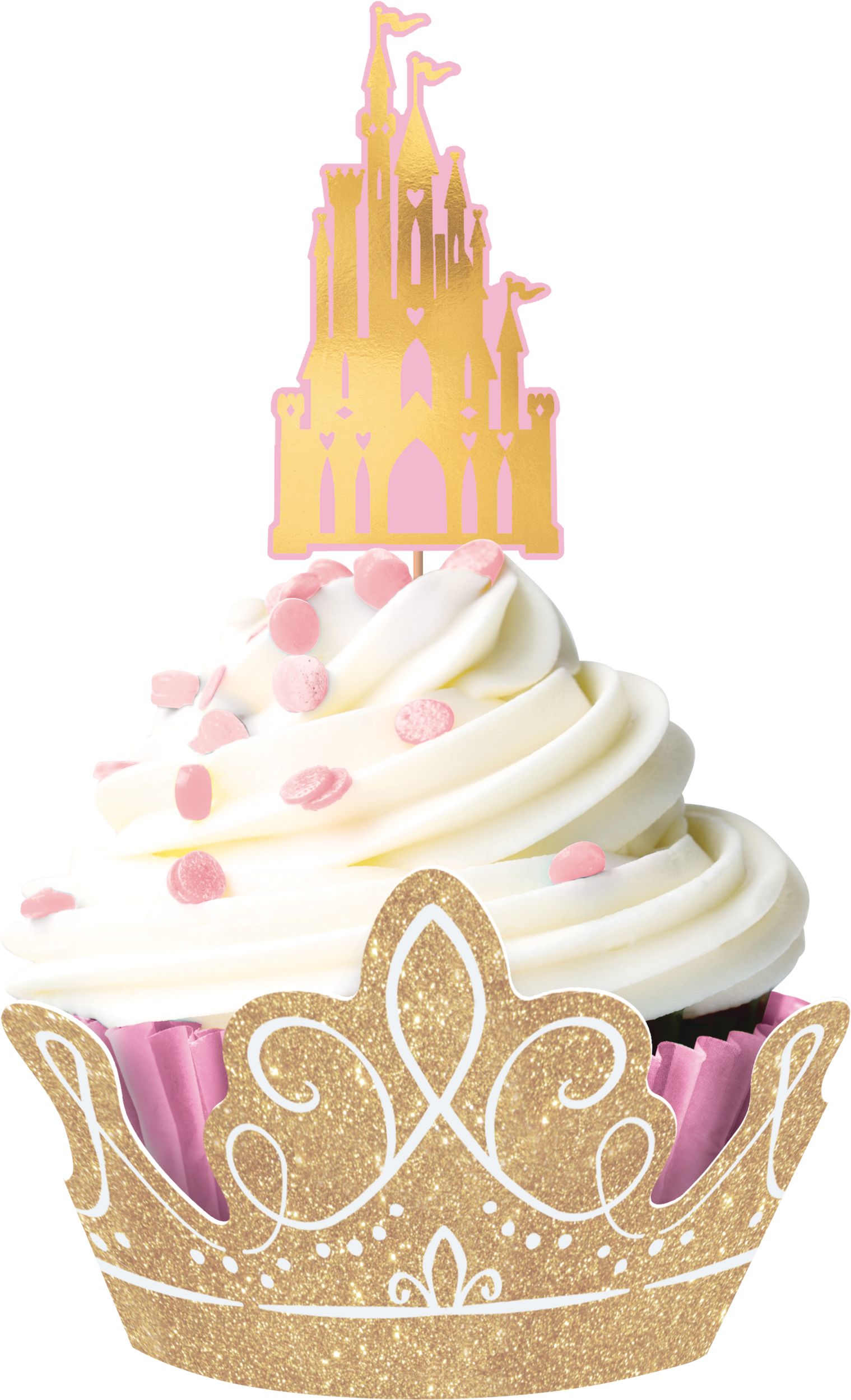 Glitter Disney Once Upon a Time Birthday Party Cupcake Kit for 24 Front_Flat