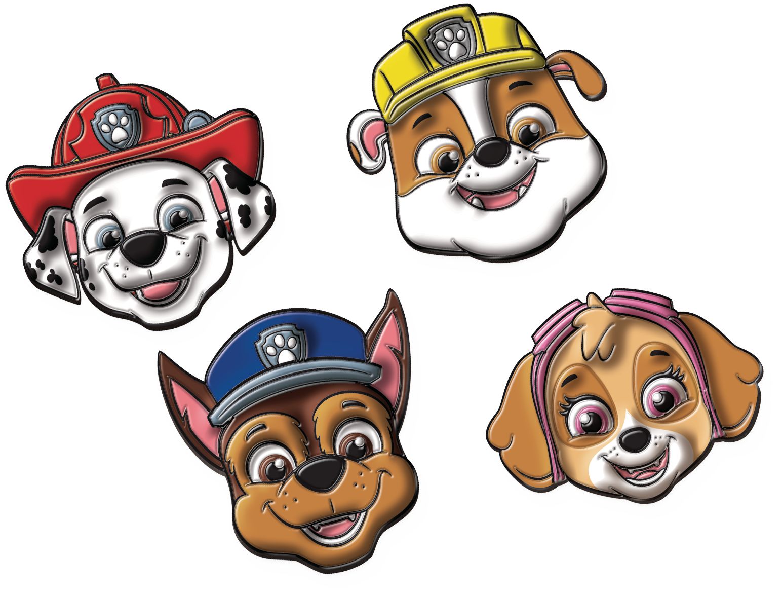 Paw Patrol Adventures Puffy Stickers for Birthday Party Favours/Activities, 4-pk Overhead_Flat