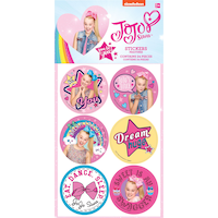 JoJo Siwa Stickers for Birthday Party Favours, 4-pk Front_Flat
