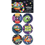 Slither.io Stickers for Birthday Party Favours, 4-pk Front_Flat