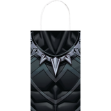 Disney Marvel Avengers Black Panther & Iron Man Create Your Own Customizable Paper Kraft Gift Bags, Red/Blue, 8.5-in, 8-pk, for Birthday Party Front_Flat