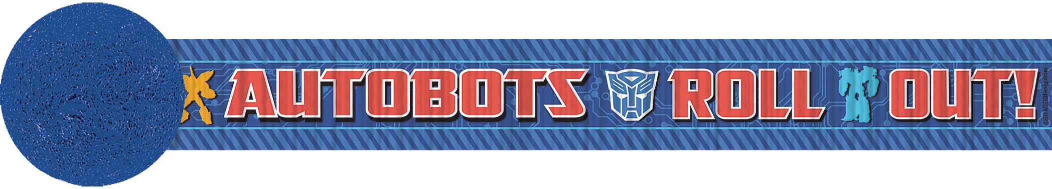 Transformers Birthday Party Streamer, 30-ft Composite_or_Mixed