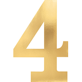 Metallic Gold Number Cutouts, 6-pk Front_Flat