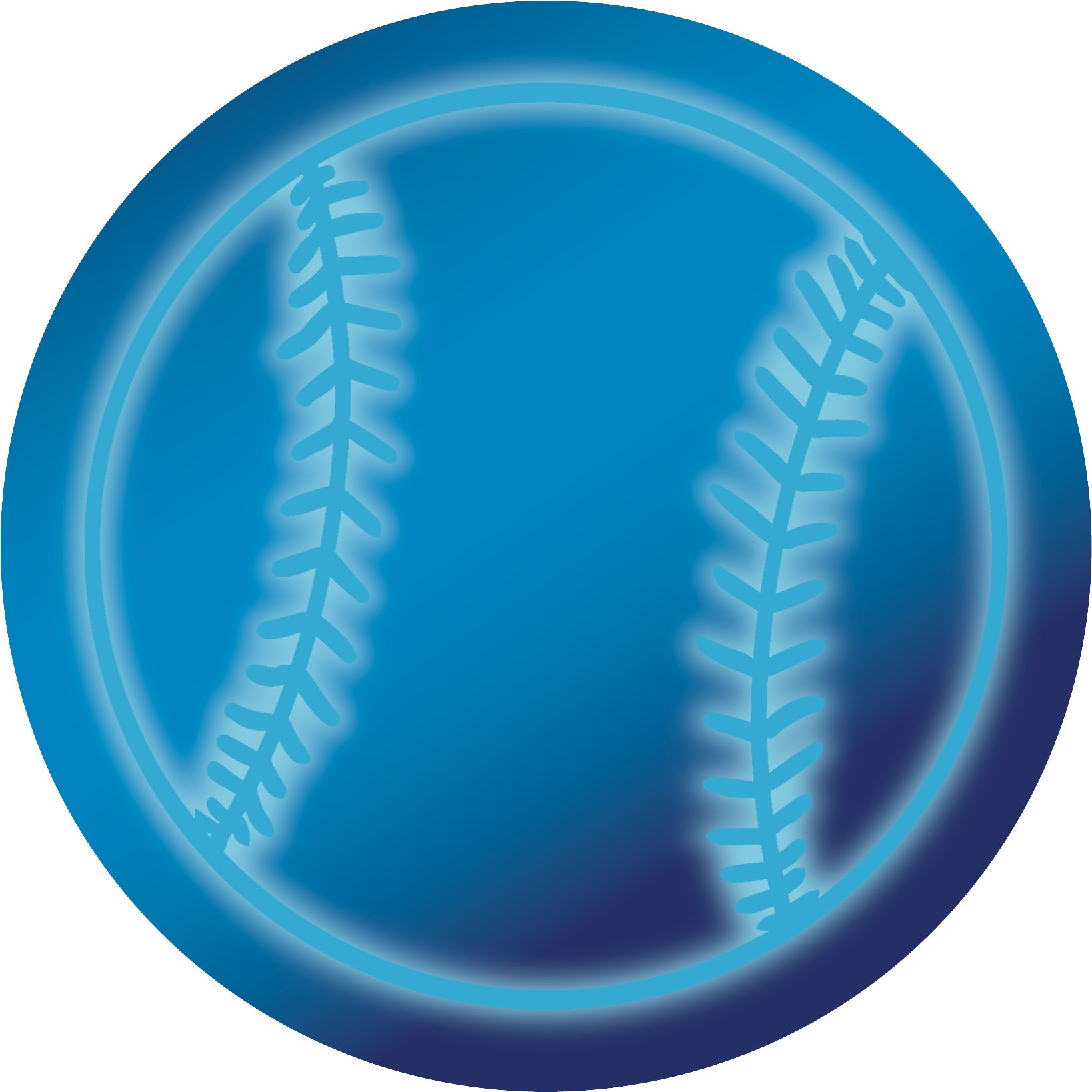 Birthday Baller Cardstock Cut-out Decorations for Sports-Themed Birthday Parties, 12-pc Front_Flat