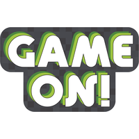 Level Up "Game On" Game Controller Table & Wall Cutout Decorations, Green/Black, 11-in, 12-pk, for Birthday Party Front_Flat