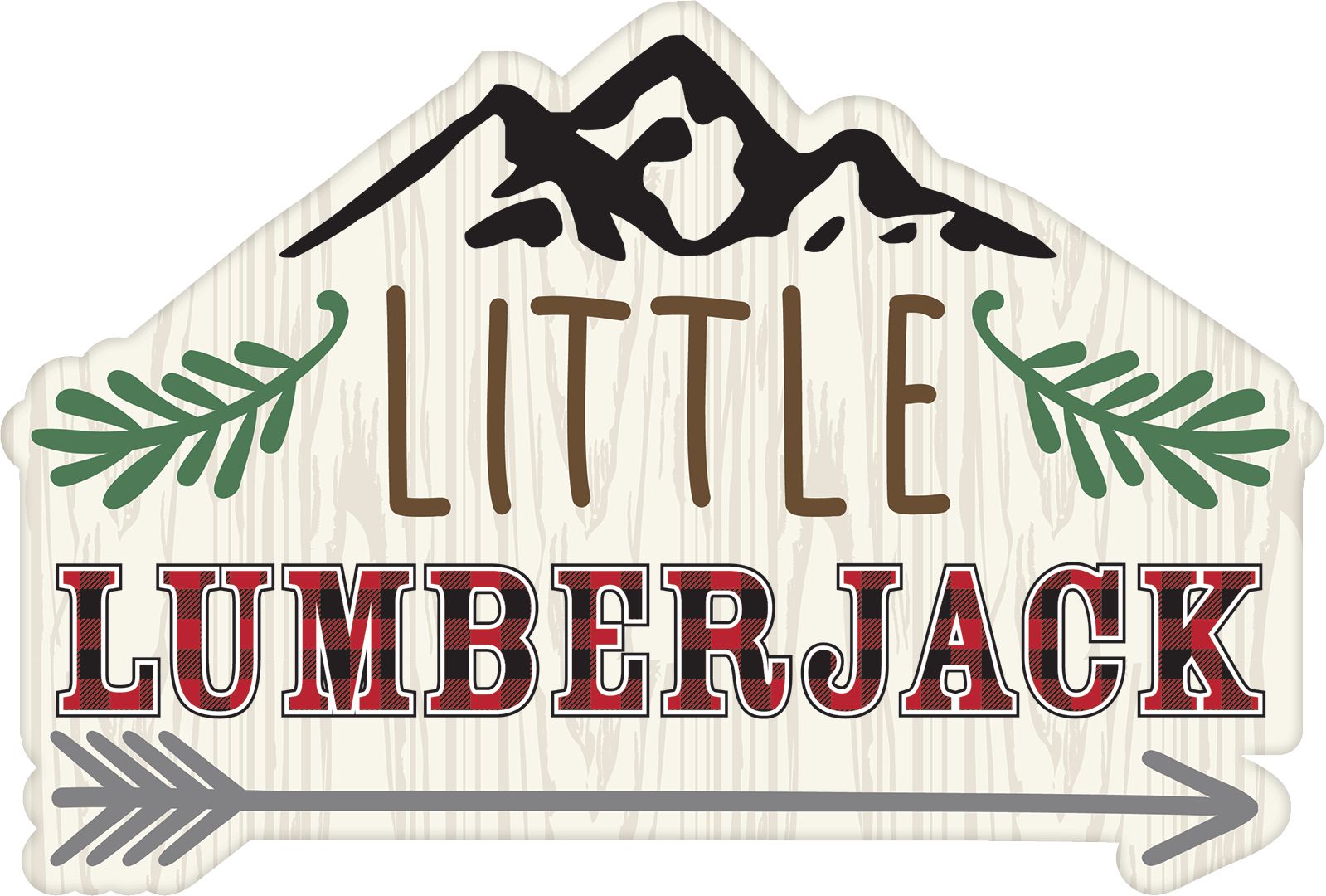 Little Lumberjack Cutouts, 12-pc Front_Flat