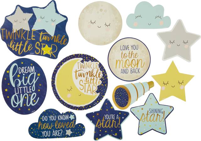 Découpes Twinkle Twinkle Little Star, paq. 12 Front_Flat