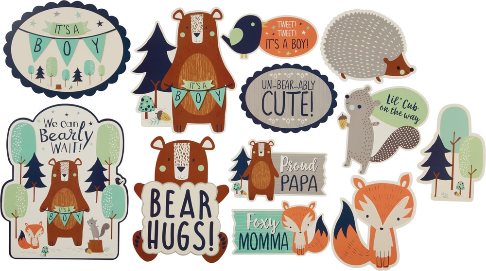 Can Bearly Wait Cutouts, 12-pc | Party City