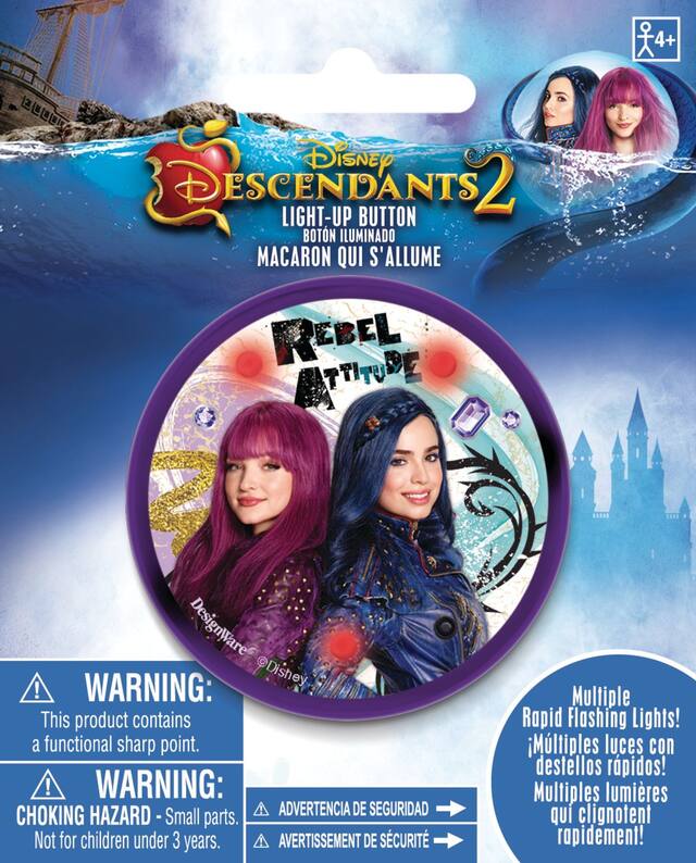 Light-Up Descendants 2 Button Front_Flat