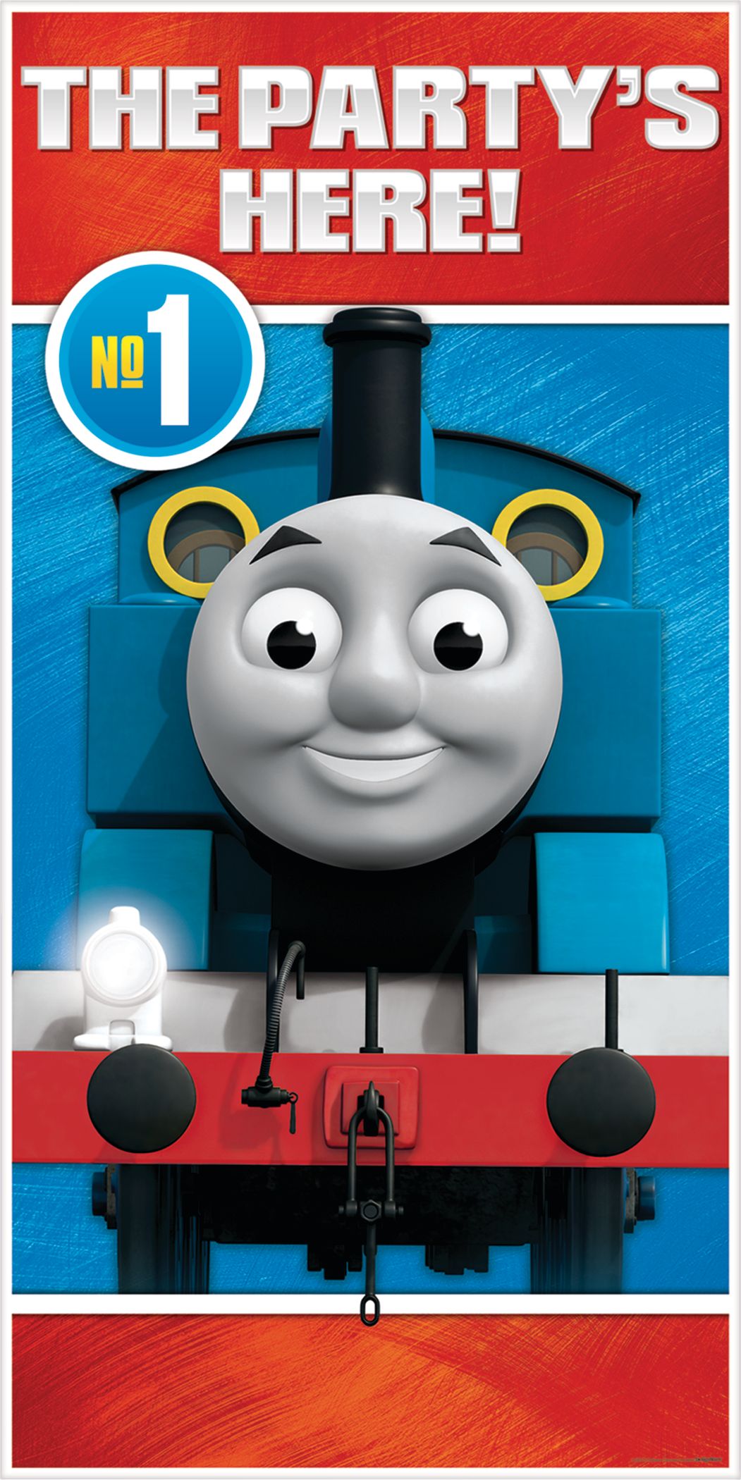 Thomas the Tank Engine Birthday Party Award Ribbon Front_Flat