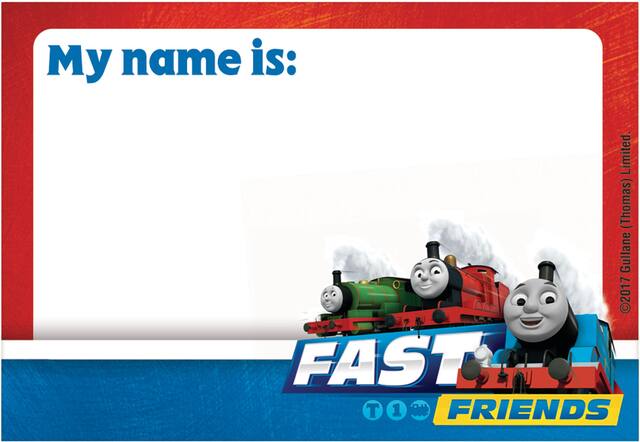 Thomas the Tank Engine Birthday Party Award Ribbon Front_Flat