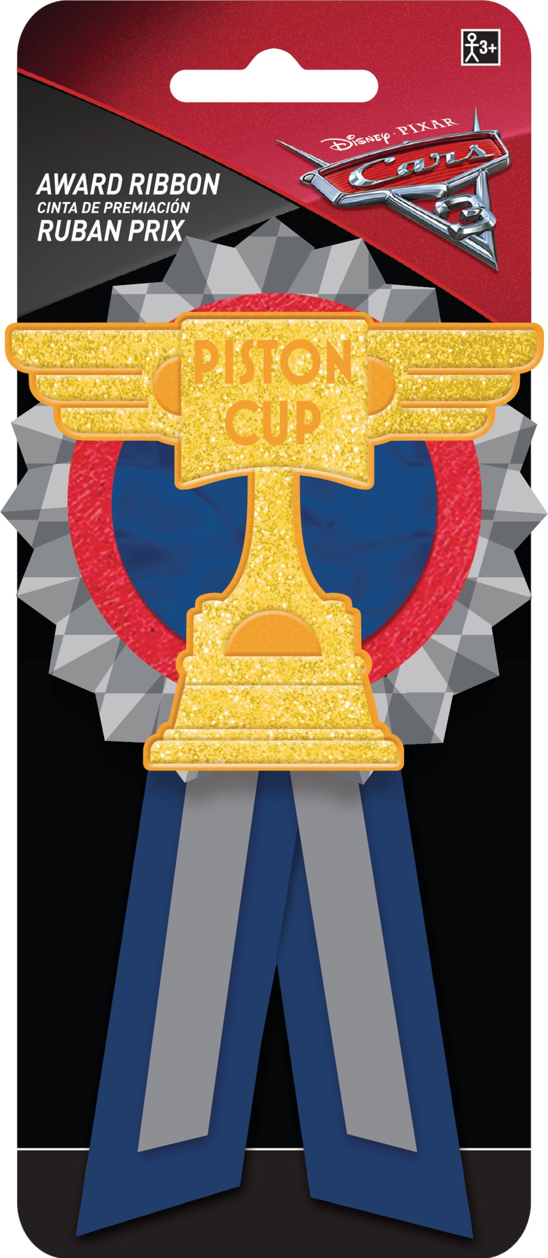 Disney Cars 3 Birthday Party Award Ribbon Front_Flat