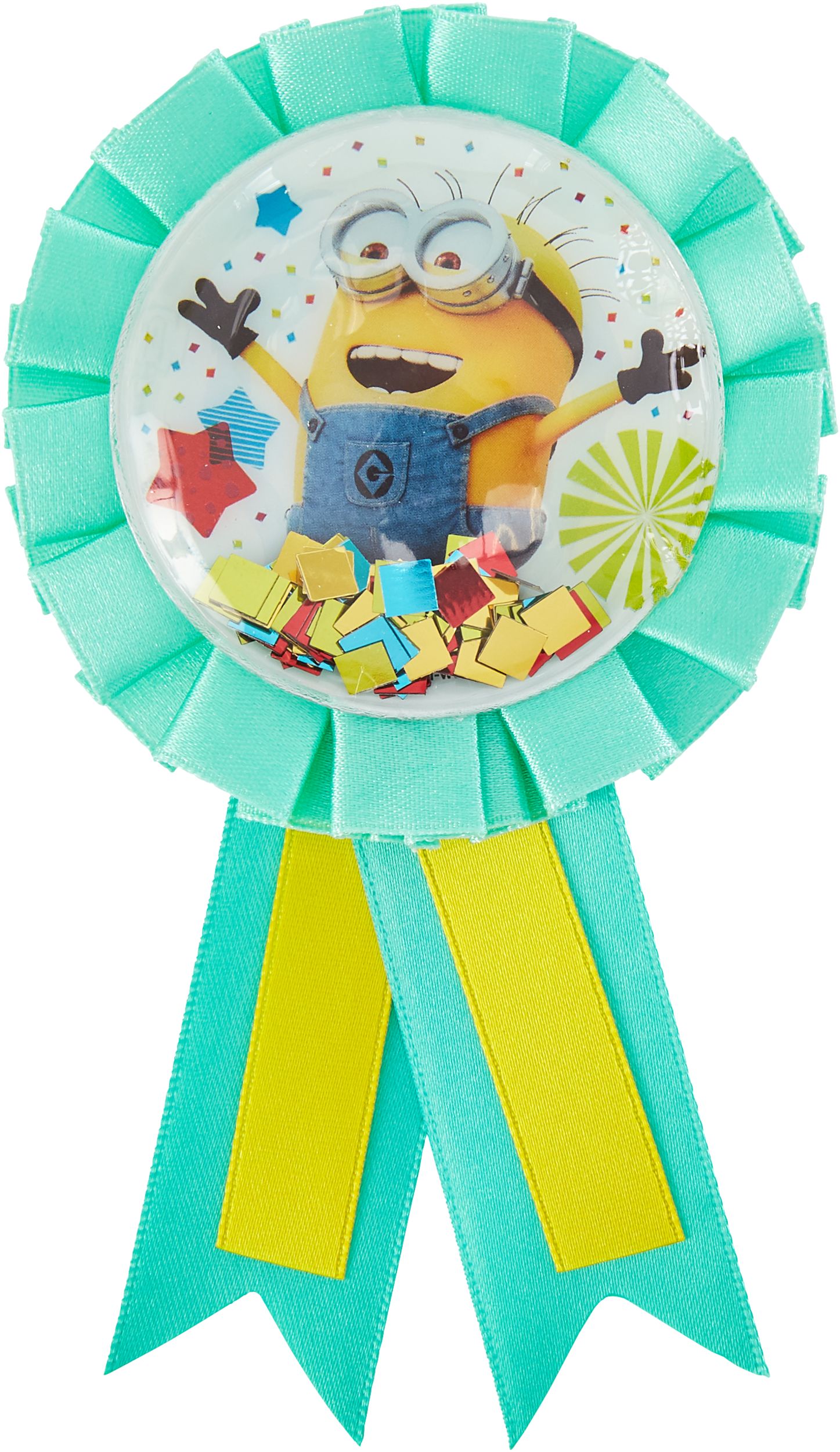 Ruban mérite pour fête d'anniversaire Les Minions, 3 an et plus Front_Flat