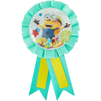 Minions Birthday Party Award Ribbon, Ages 3+ Front_Flat